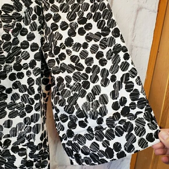 SUNNY TAYLOR 3/4 Sleeves Black & White Jacket - Picture 4 of 5